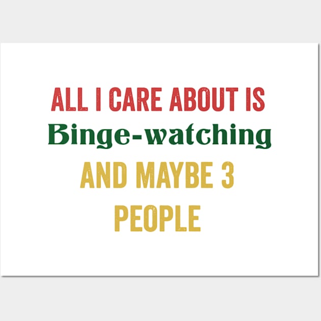 Binge watching gifts Wall Art by Sarah Creations